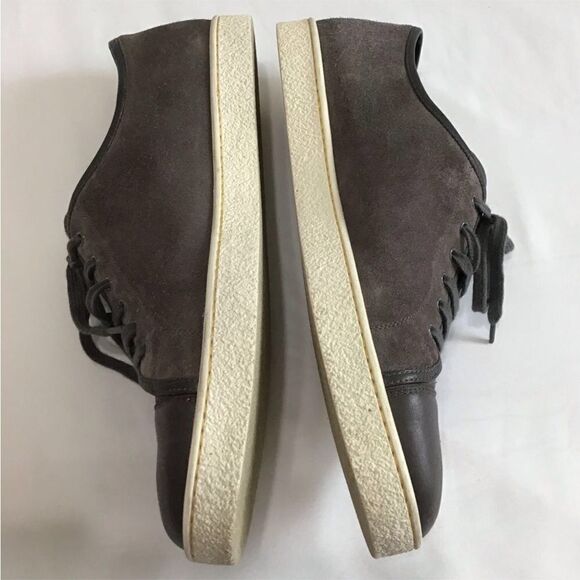 John Lobb Levah Suede With Leather Cap Toe Sneakers Size 10E - Picture 7 of 9